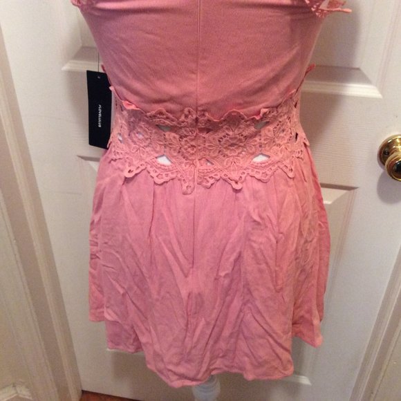 Lulu's Pink Lace Trim Dress - Picture 10 of 13